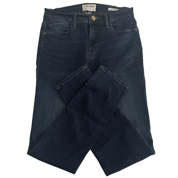 Frame Le High Slit Hem Skinny Jeans Wythe Size 27 - Picture 1 of 10